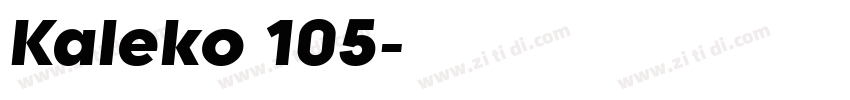 Kaleko 105字体转换